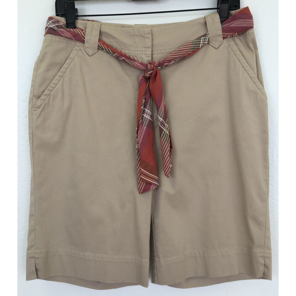 Charter Club Women's Shorts Size 6 Beige Khaki Allison Fit NWOT‎